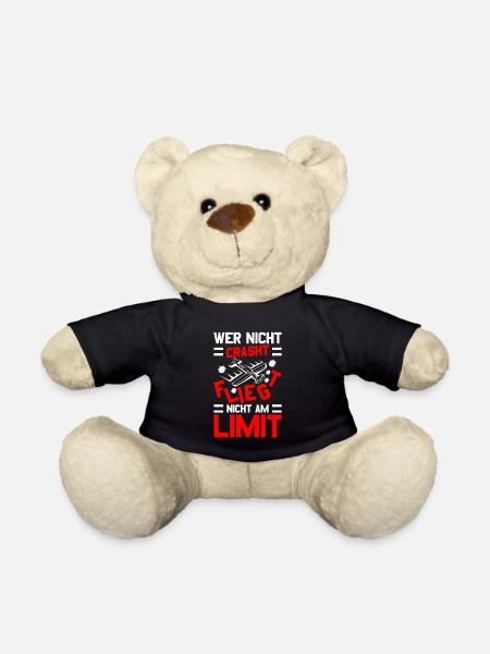 Modellflug Modellbauer Modellflieger Modelflug - Teddy - Schwarz