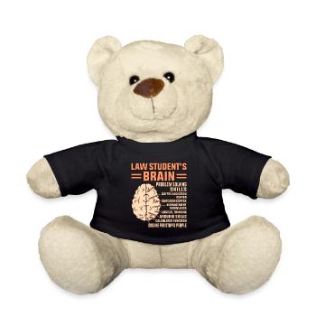 Étudiants de l’examen Brain Lawyer Lawyer de l’étudiant en droit - Nounours - noir - Devant
