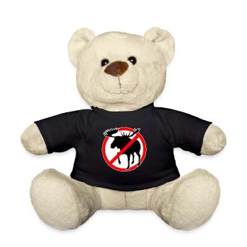 keine Elche erlaubt. Elche verboten - Teddy - Schwarz - Vorne