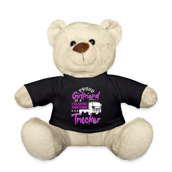 Trucker Lkw-Fahrer Lkw-Fahrer-Freundin - Teddy - Schwarz - Vorne