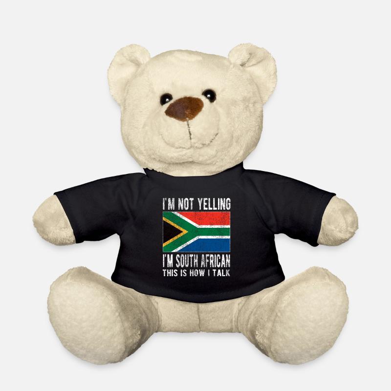 Südafrika Flagge Südafrikaner Südafrika Herkunft - Teddy - Schwarz
