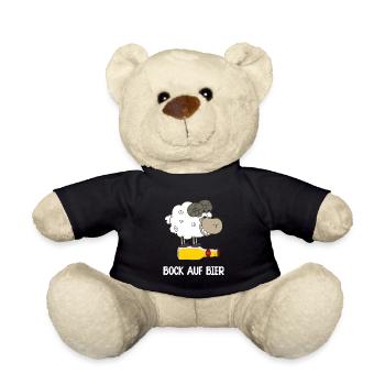 Bock auf Bier - Teddy - Schwarz - Vorne