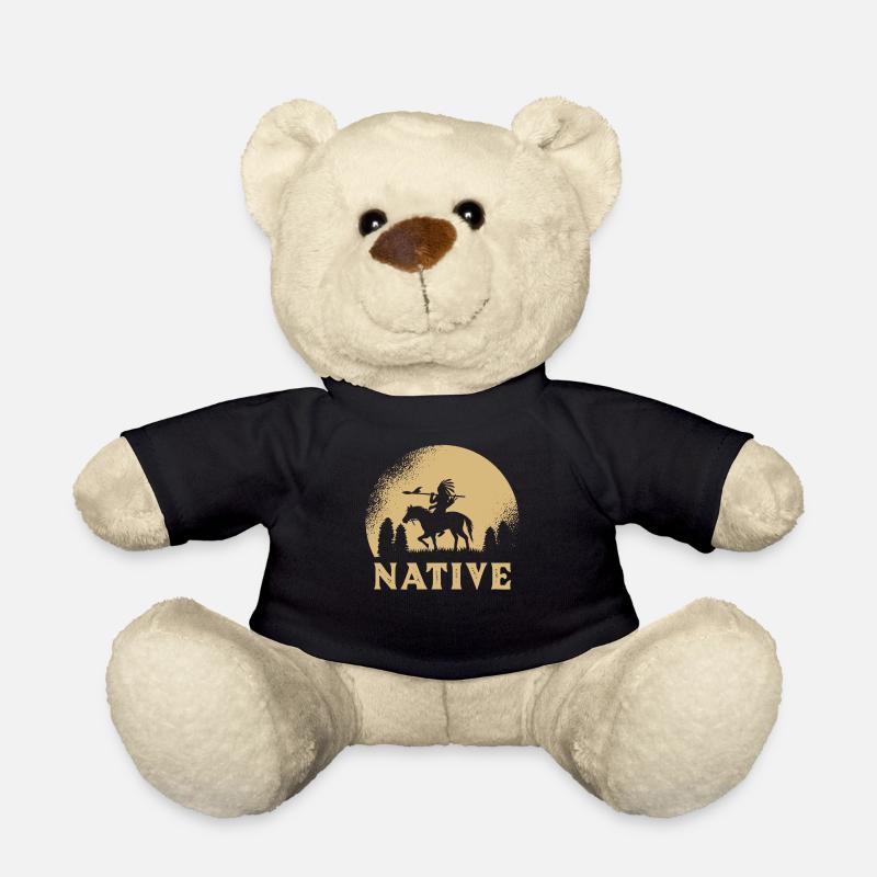 Indianer - Teddy - Schwarz