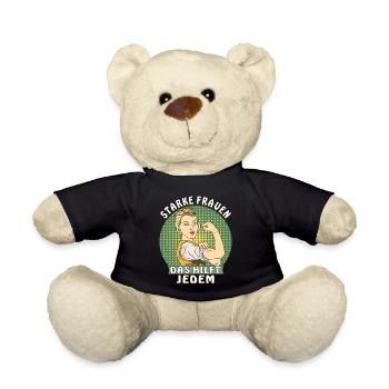 STARKE FRAUEN DAS HILFT JEDEM - Teddy - Schwarz - Vorne