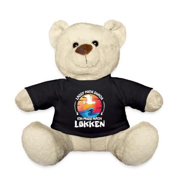 Lasst mich durch nach Løkken Loekken Möwe Sonne - Teddy - Schwarz - Vorne
