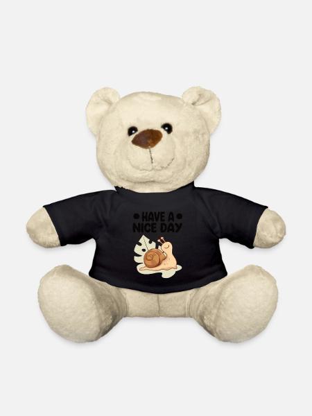 Schnecke - Teddy - Schwarz