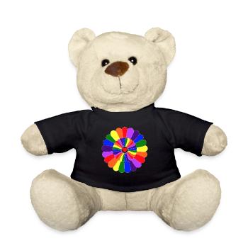 Love Rainbow - Teddy Bear - black - Front