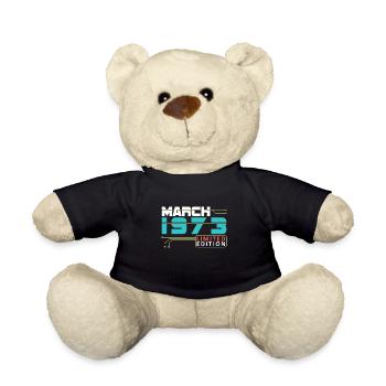 Mars 1973 - Anniversaire en mars - Nounours - noir - Devant