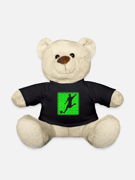 Fußball Fussball Logo - Teddy - Schwarz