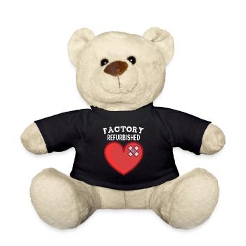 Open Heart Surgery Heart Surgery Survivor Gift - Teddy - Schwarz - Vorne
