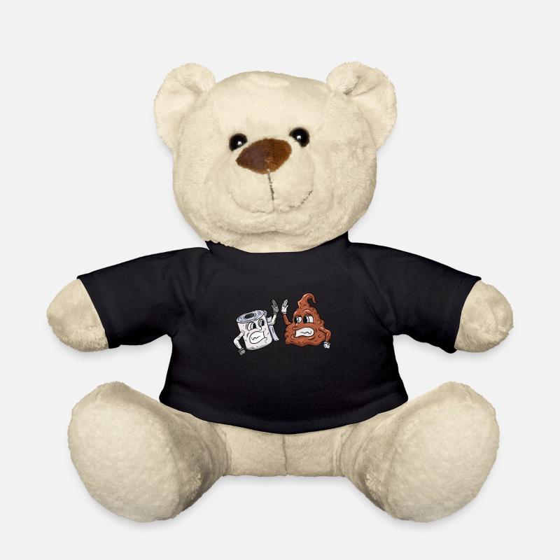 Toilette Klopapier - Teddy - Schwarz