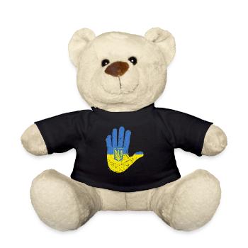 Ukraine Shirt Ukrainian Flag - Teddy Bear - black - Front