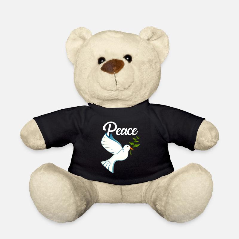 PEACE Friedenstaube - Teddy - Schwarz