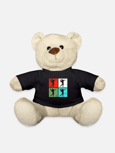 Football Footballer Retro - Teddy - Schwarz