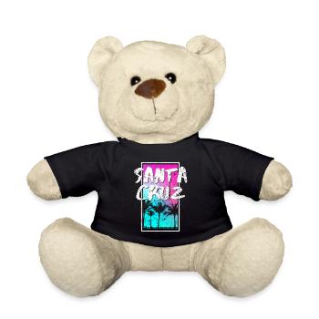 Santa Cruz California Vintage Retro Sunset - Teddy - Schwarz - Vorne
