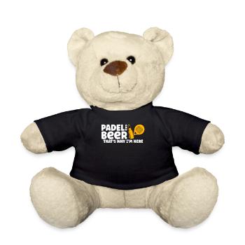 Lustiger Padel Spruch Padel and Beer Padel Tennis - Teddy - Schwarz - Vorne