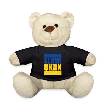 Slava Ukraini - Nounours - noir - Devant
