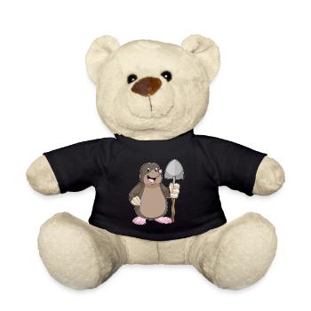 Maulwurf Bergarbeiter Schaufel Bergbau - Teddy - Schwarz - Vorne