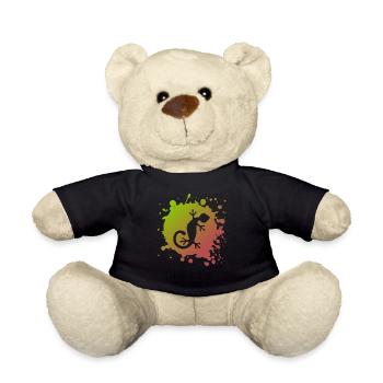 Eidechse Echse - Teddy - Schwarz - Vorne