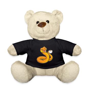 Snake Coffee Mug - Teddy Bear - black - Front