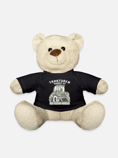 TRAKTOREN KANNST DU NIE GENUG HABEN - Teddy - Schwarz