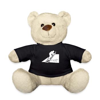 Roofing Profession Training Craftsman Gift - Teddy Bear - black - Front