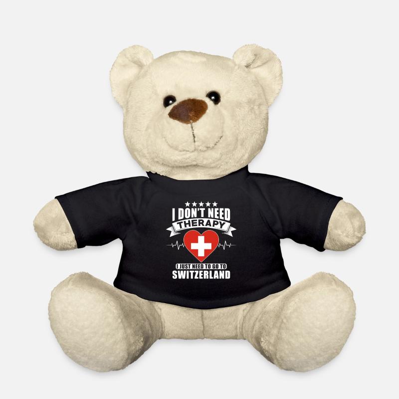 Switzerland I do not need Therapy - Teddy - Schwarz