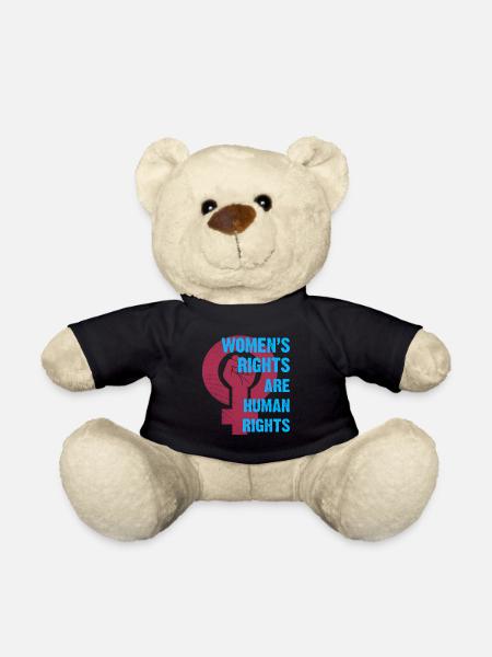 Frauenrechte Menschenrechte - Teddy - Schwarz