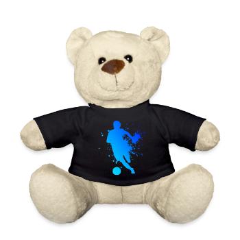 Football Football Women's Football Men - Teddy Bear - black - Front