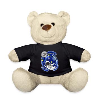 7 Jahre alt Junge - 7 Geburtstag - Ich bin 7 - Teddy - Schwarz - Vorne