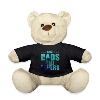 Taucher Papa Bester Vater Tauchen - Teddy - Schwarz - Vorne
