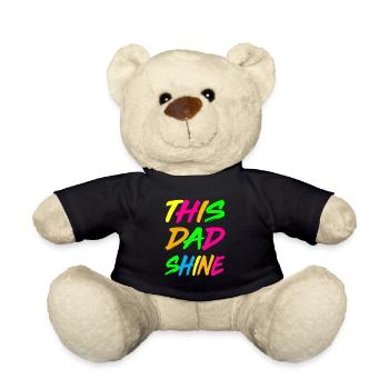 Ce papa shine father figure papa meilleurs pères - Nounours - noir - Devant