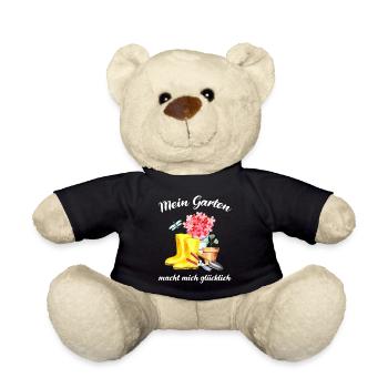 Garten Spruch Gärtner Hobbygärtner Geschenkidee - Teddy - Schwarz - Vorne