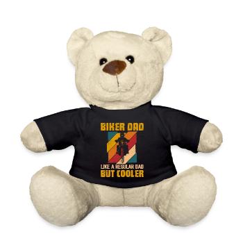 Biker Dad Like A Regular Dad But Cooler Motorcycle - Teddy - Schwarz - Vorne
