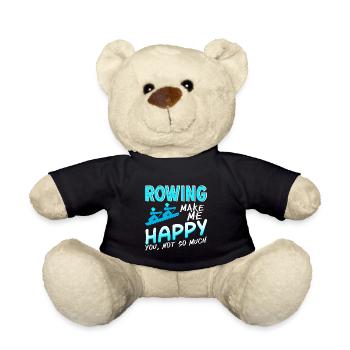 Rowing Make Me Happy You' Not So Much Funny - Teddy Bear - black - Front