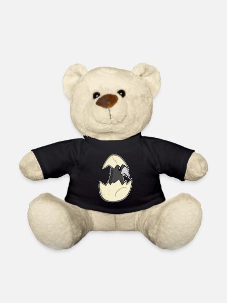 Krähe Baby Ei - Teddy - Schwarz