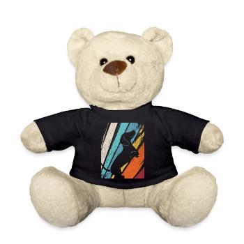 Dackel Dackelhund Hunde Silhouette Retro Vintage G - Teddy - Schwarz - Vorne