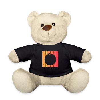 Apricot Fruit Lover Retro Veggie Diet Gift idea - Teddy - Schwarz - Vorne