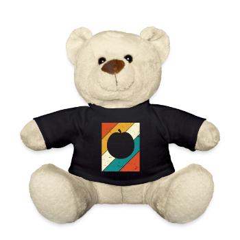 Apricot Fruit Lover Retro Veggie Diet Gift idea - Teddy - Schwarz - Vorne