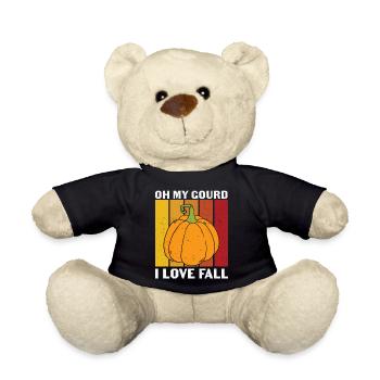 Oh My Gourd I Love - Teddy Bear - black - Front