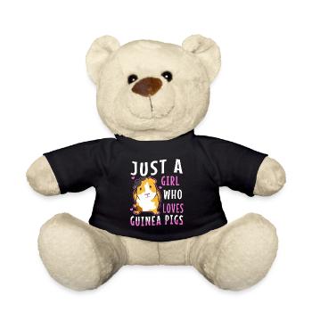 Juste une fille qui aime les cochons d’Inde - Nounours - noir - Devant