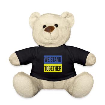 Ukraine We stand Together - Teddy - Schwarz - Vorne