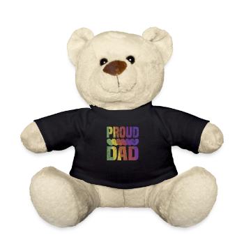 Lgbt Lesbienne Rainbow Flag Bisexuel Queer - Nounours - noir - Devant