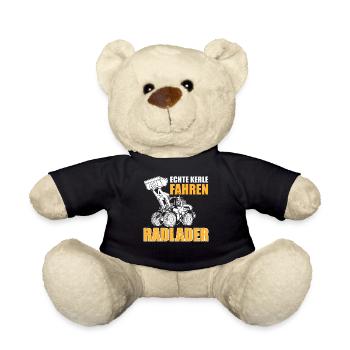 Echte Kerle Radlader Radladerfahrer - Teddy - Schwarz - Vorne
