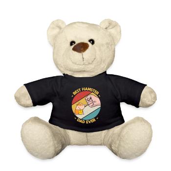 Vintage Best Hamster Dad Ever Hamsterliebhaber - Teddy - Schwarz - Vorne