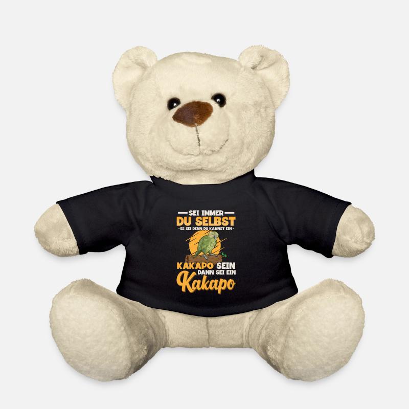 Sei ein Kakapo Papagei - Teddy - Schwarz