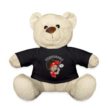 Fille tunisienne incassable I Patrimoine tunisien I - Nounours - noir - Devant