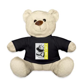 Punk rubber duck toy Sarcasm Quote - Teddy - Schwarz - Vorne