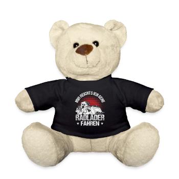 Ich gehe Radlader fahren Radladerfahrer - Teddy - Schwarz - Vorne
