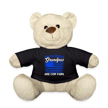 American Police Police Grandfather - Teddy Bear - black - Front
